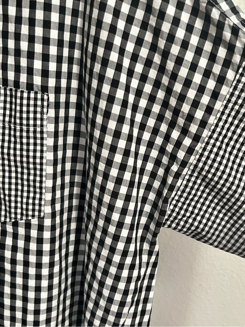 Madewell Gingham Play Button-Down Shirt
L black white check cotton oversized - Picture 6 of 10